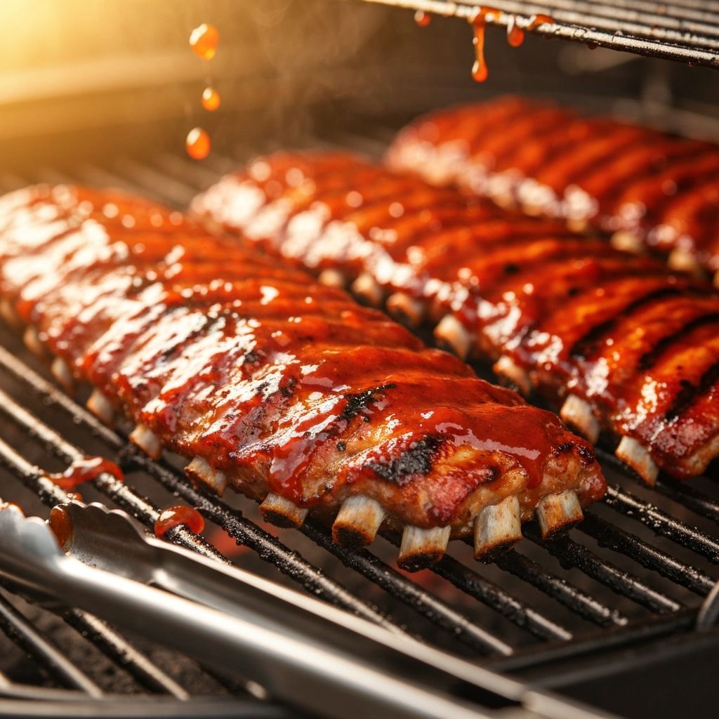 أضلاع اللحم المشوية